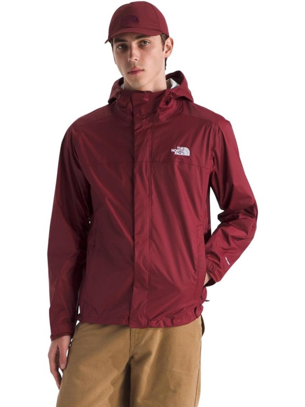 Men's Waterproof Windproof Hooded Rain Jacket with Adjustable Hood & Breathable